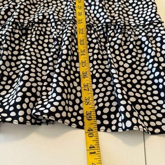 Karl Lagerfeld Black & White Polka Dot Ruffled Dress Size 8 Career, Date Night - Picture 13 of 13